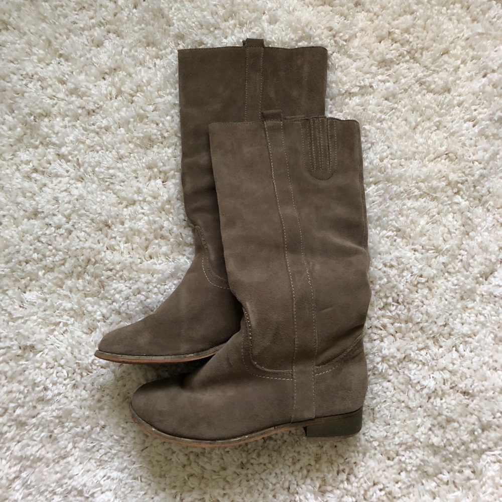 Tan Suede Boots